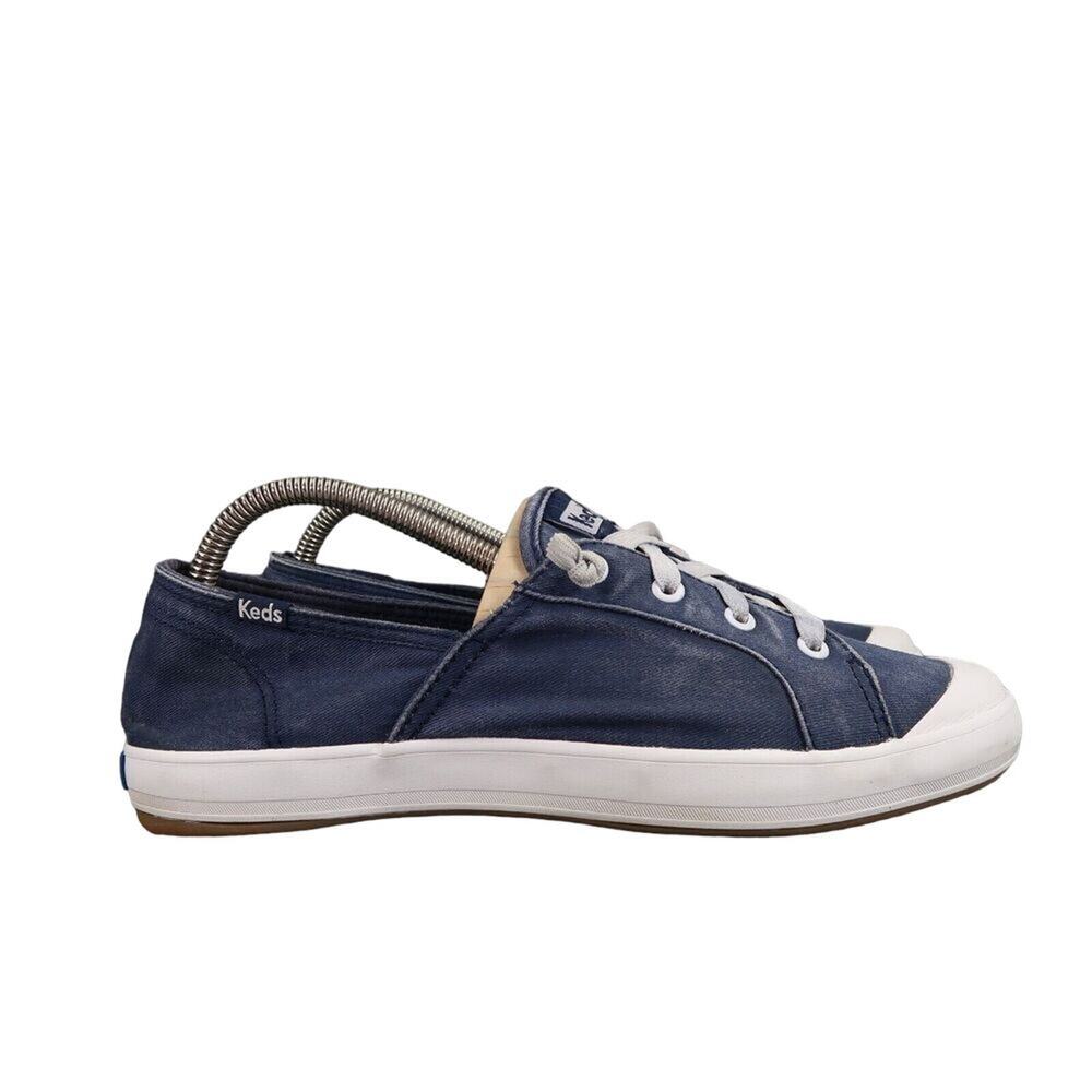 Keds Shoes Womens 8 Slip On Sneakers Casual Canvas Dream Foam Memory Active Blue - Picture 2 of 15
